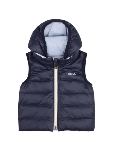 BOSS Kidswear reversible padded gilet