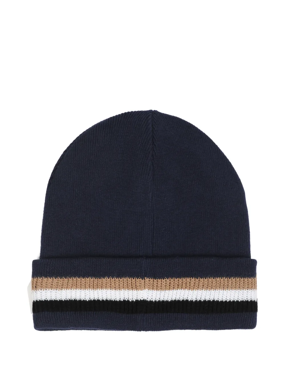 BOSS Kidswear Muts met geborduurd logo en streep-detail Blauw