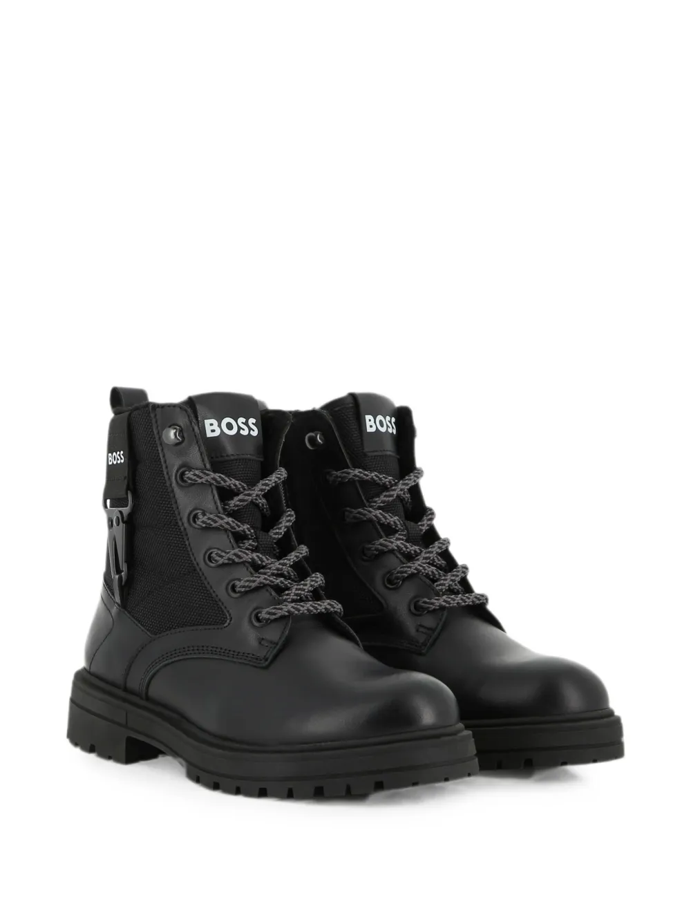 BOSS Kidswear Stivaletti con dettaglio moschettone - Nero