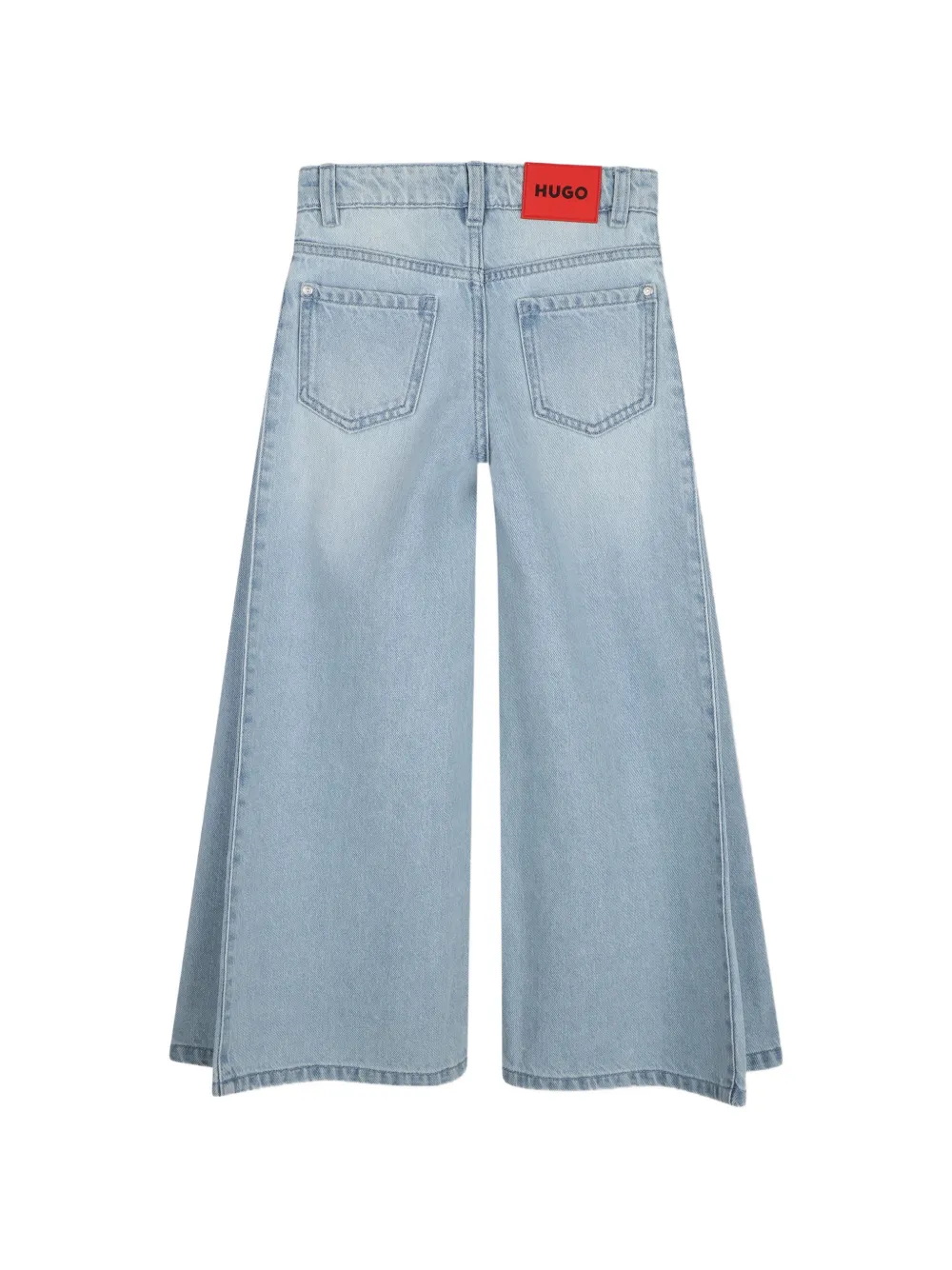 HUGO KIDS Jeans met wijde pijpen Blauw