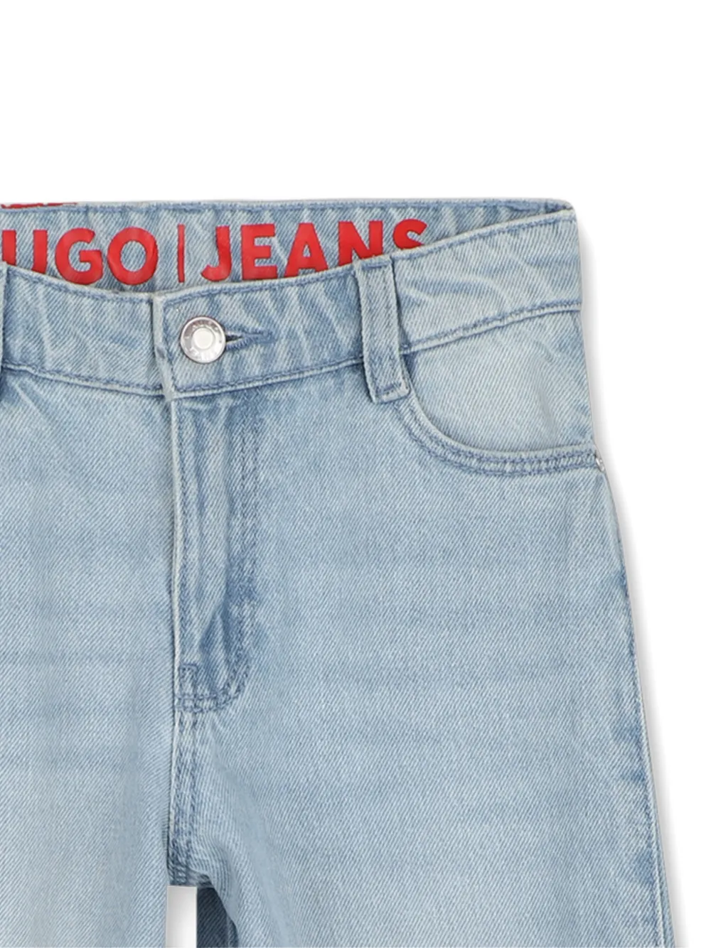 HUGO KIDS Jeans met wijde pijpen Blauw