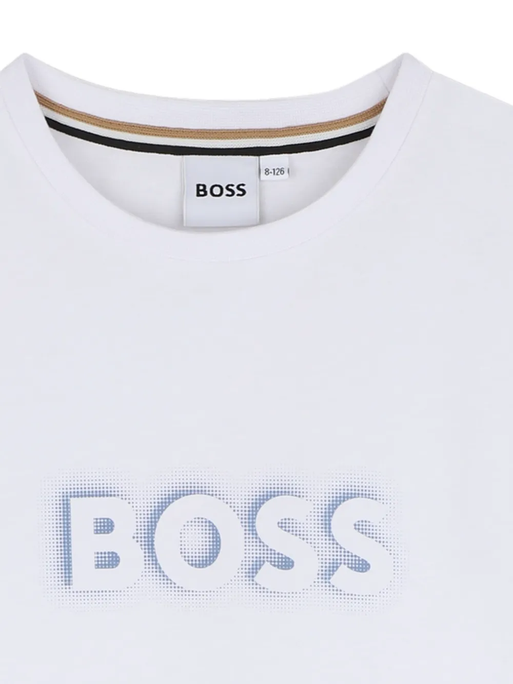 BOSS Kidswear T-shirt met logoprint Wit
