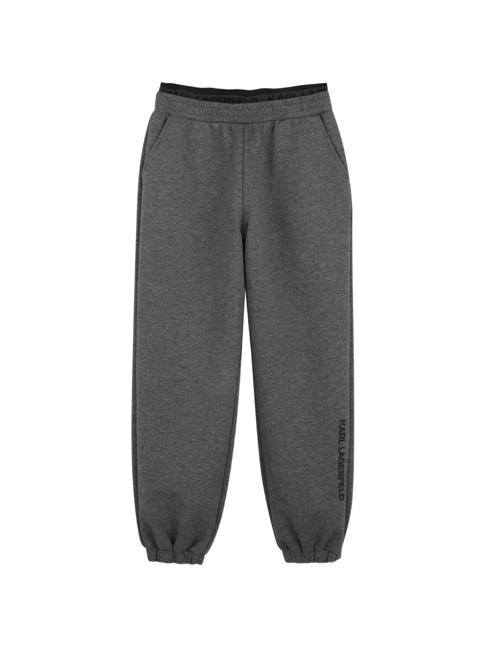 Karl Lagerfeld Kids Pantaloni sportivi con stampa - Grigio