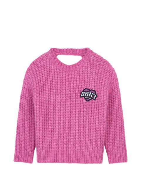 Dkny Kids pull à patch logo et détail de découpe