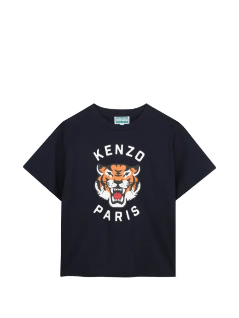 Kenzo Kids Tiger Head crew-neck T-shirt