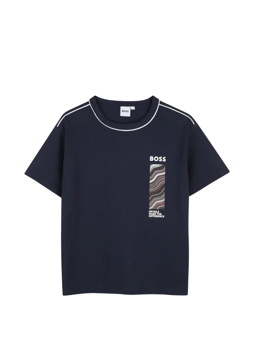 BOSS Kidswear T-shirt in cotone con logo - Blu