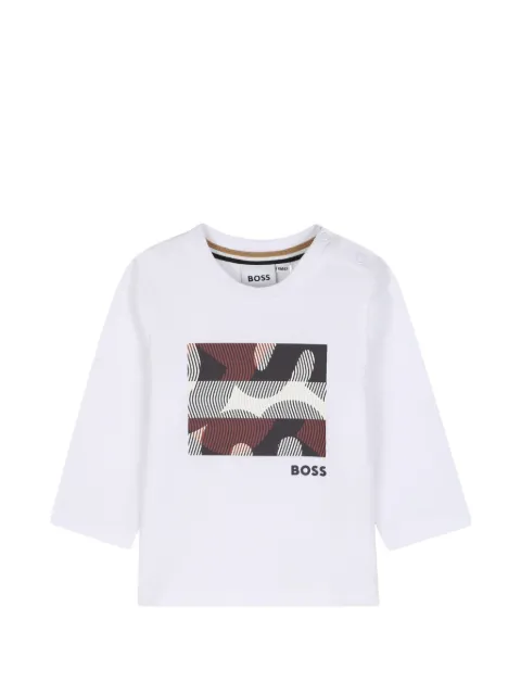 BOSS Kidswear Langarmshirt mit grafischem Print