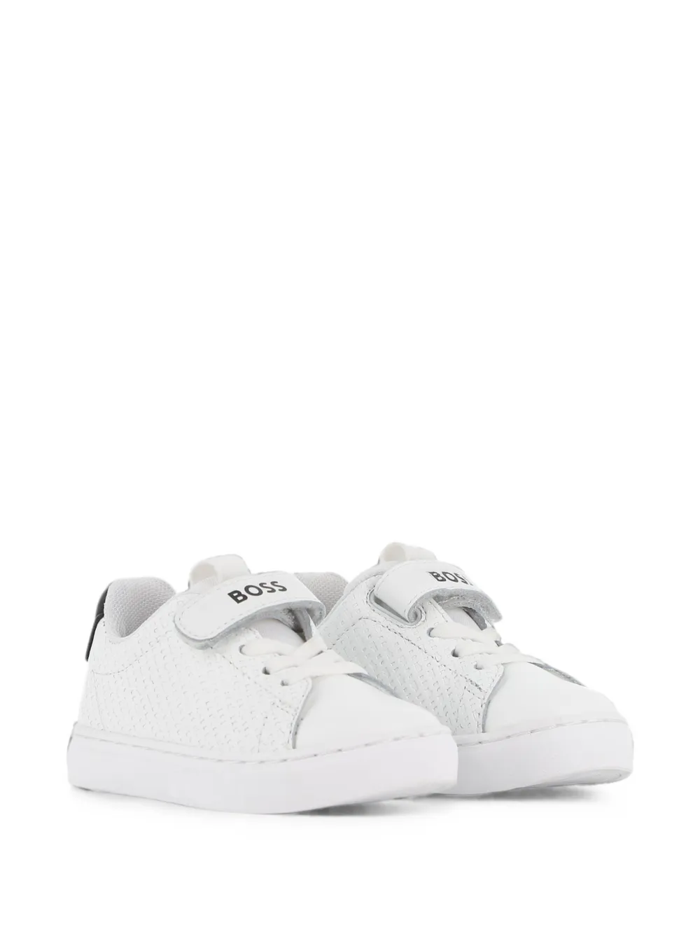 BOSS Kidswear Sneakers met logoprint Wit