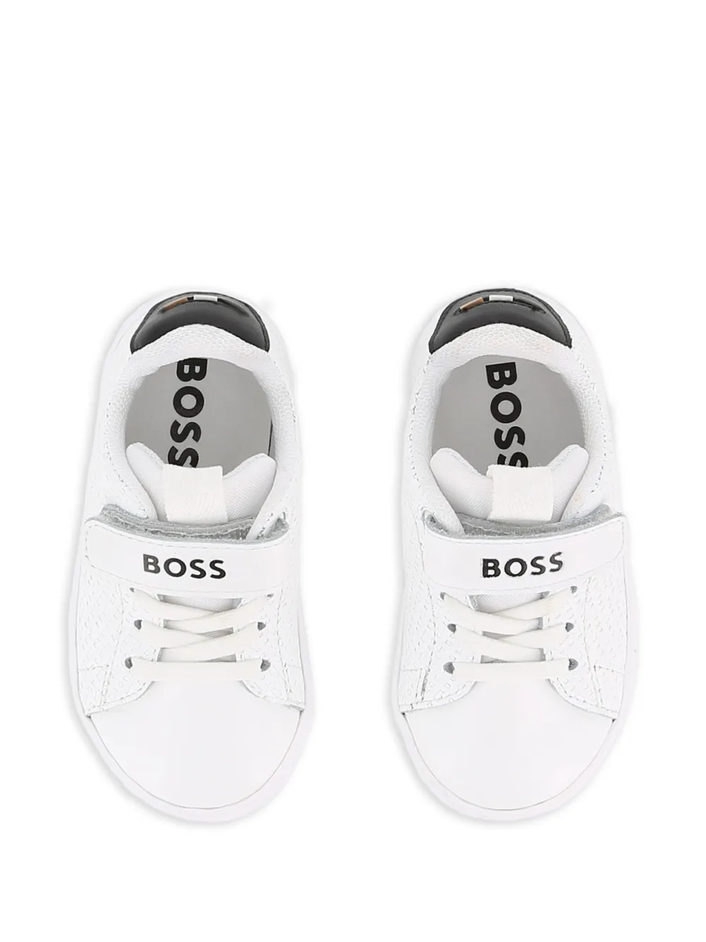 BOSS Kidswear Sneakers met logoprint Wit