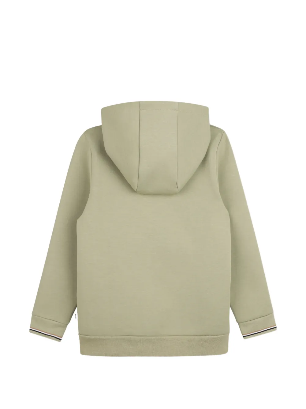 BOSS Kidswear Katoenen trainingspak met logo-print en capuchon Groen