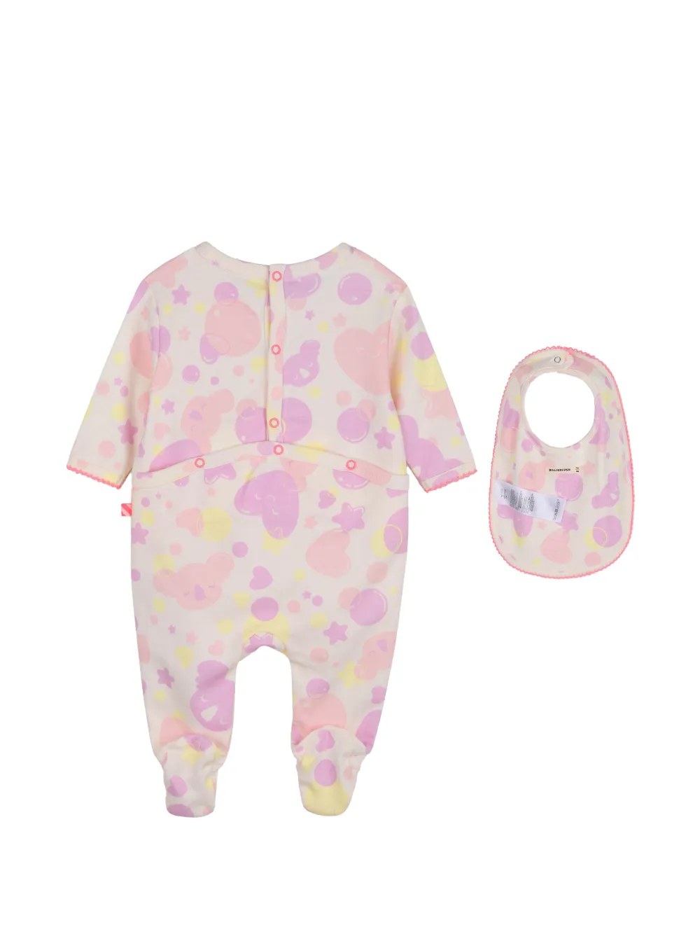 Billieblush Pyjama en slabbetje met grafische print Beige