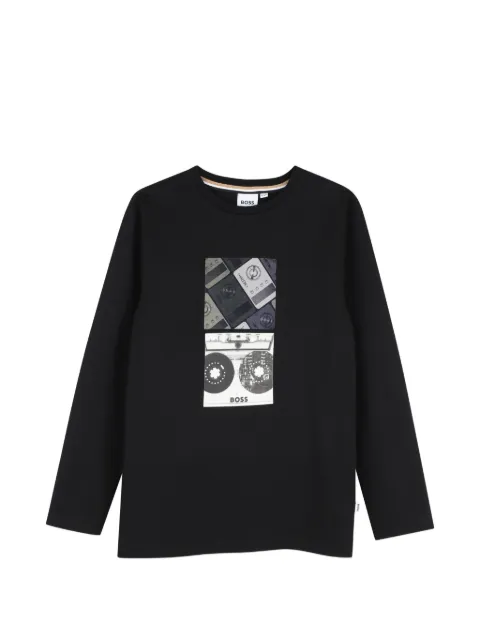 BOSS Kidswear graphic-print long-sleeved T-shirt
