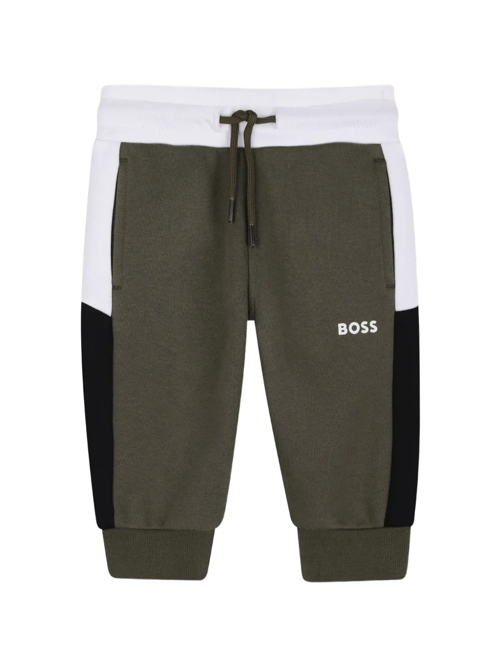 BOSS Kidswear Jogginghose mit Logo-Print - Grün
