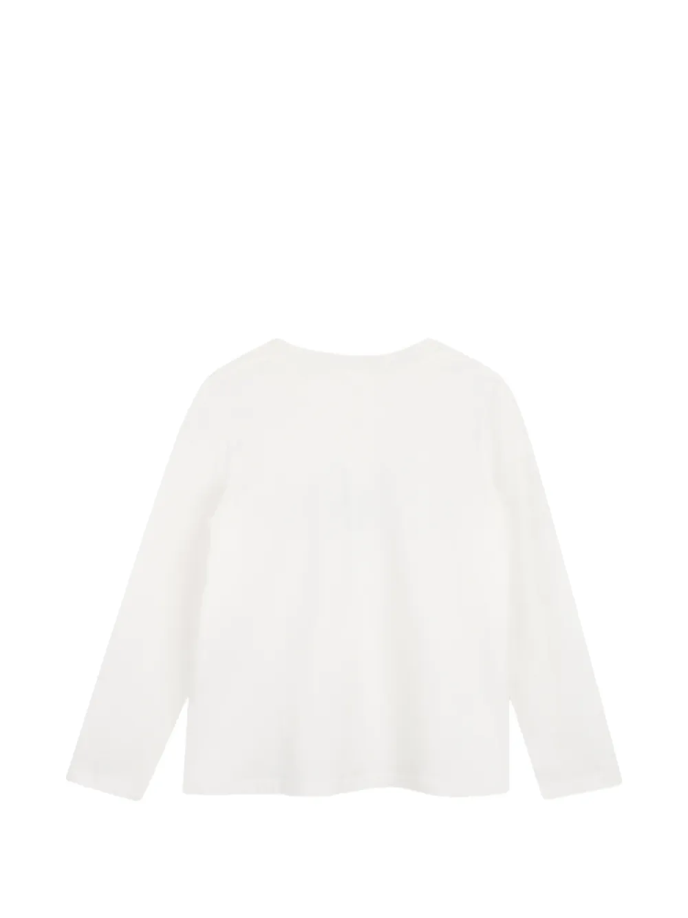 Chloé Kids T-shirt met lange mouwen en logo-print Wit