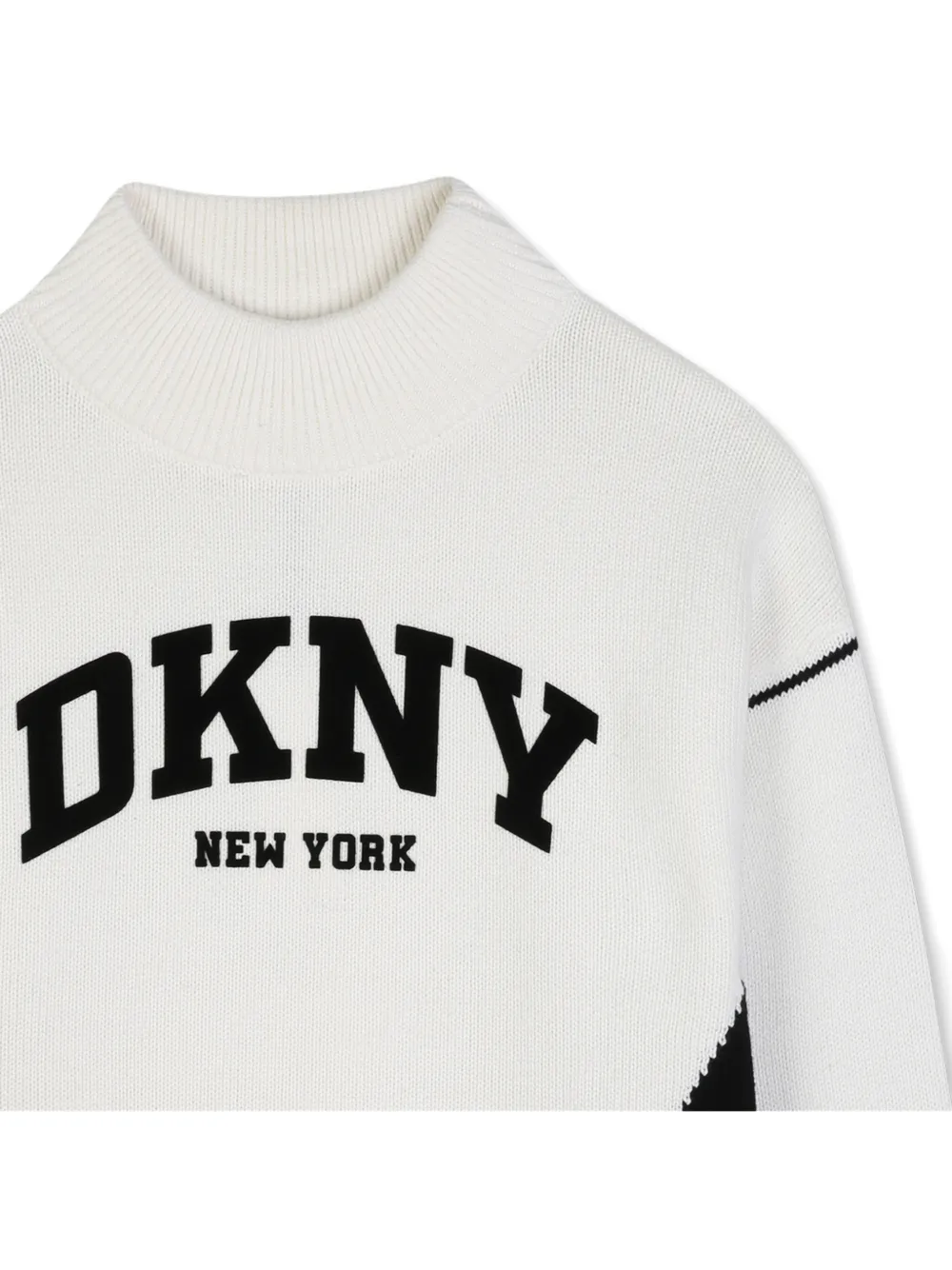 Dkny Kids Trui met opstaande hals en lange mouwen Wit
