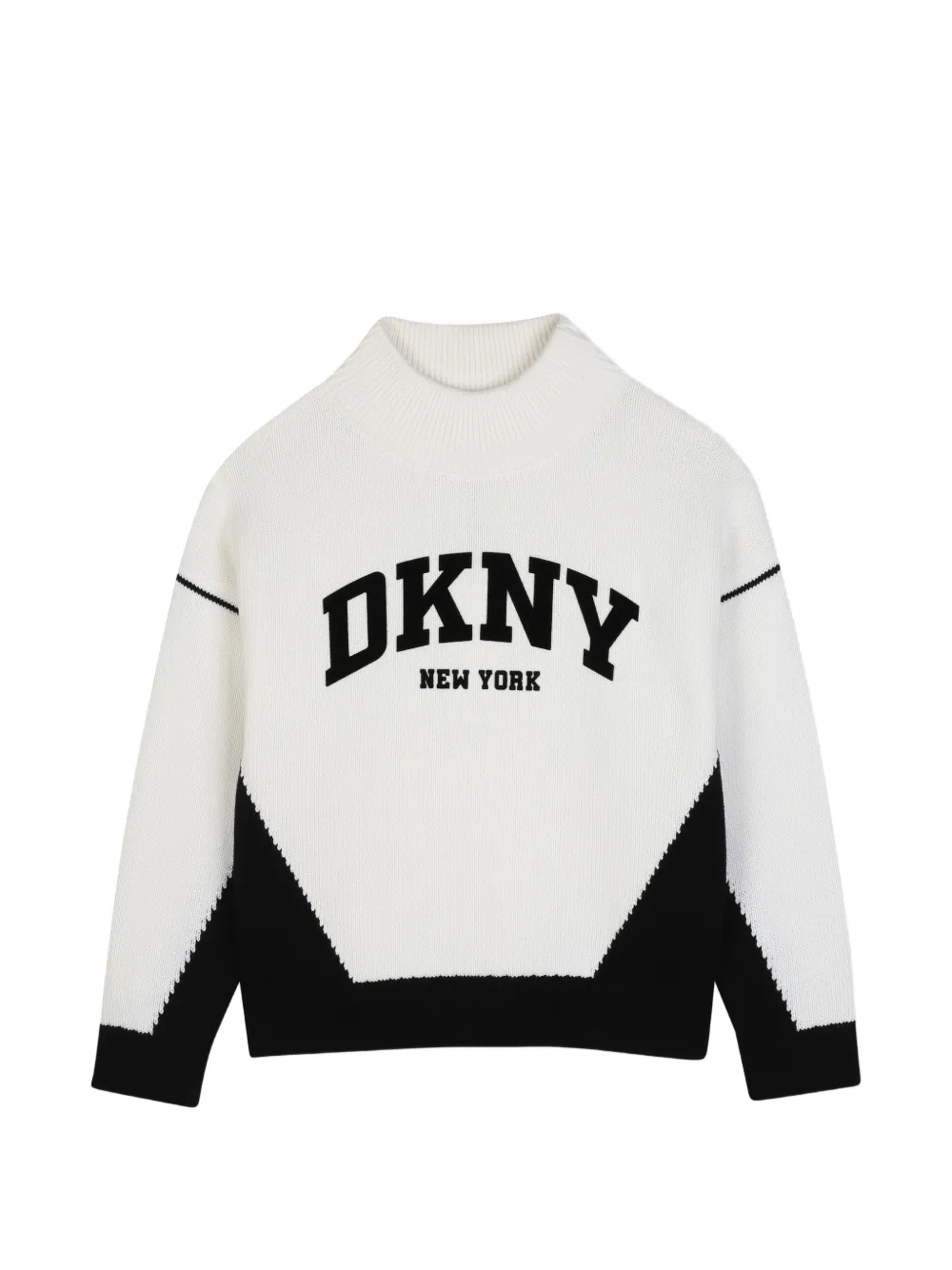 Dkny Kids Maglione con collo rialzato - Bianco