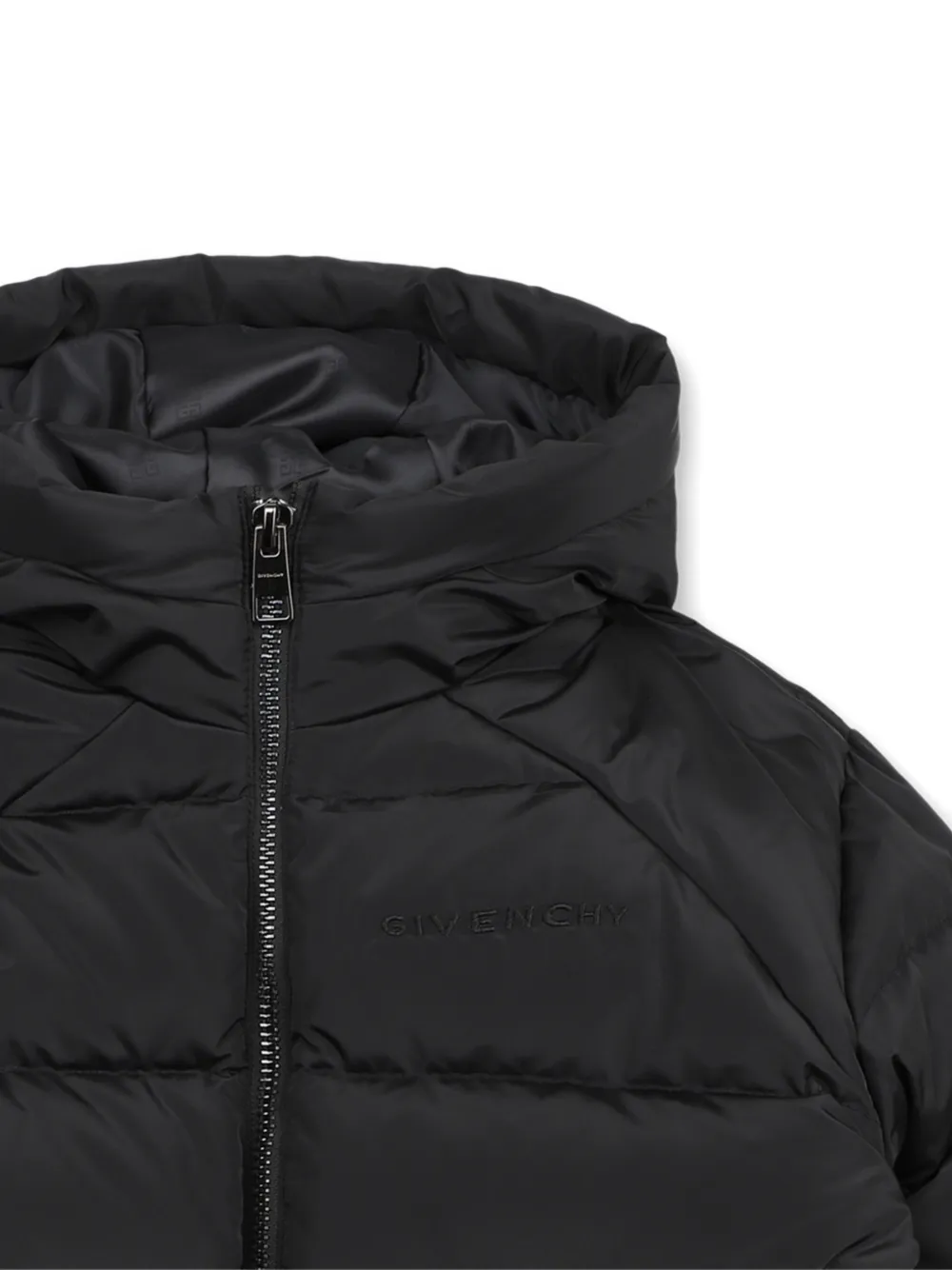 Givenchy Kids Gewatteerd jack Zwart