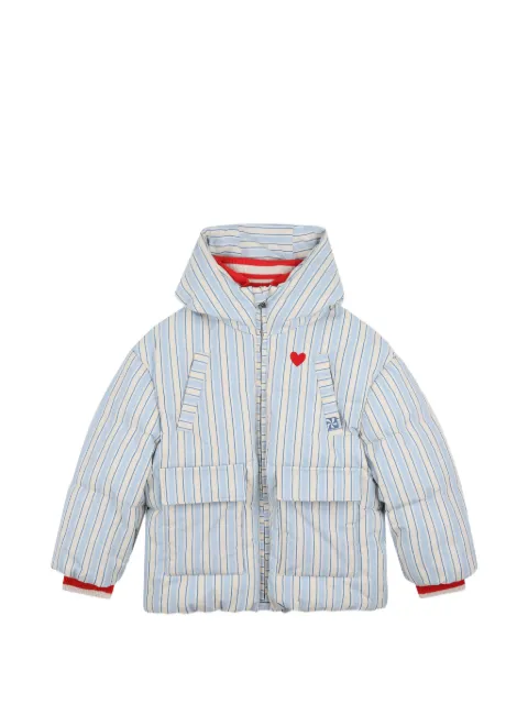 Kids Around striped hooded jacket