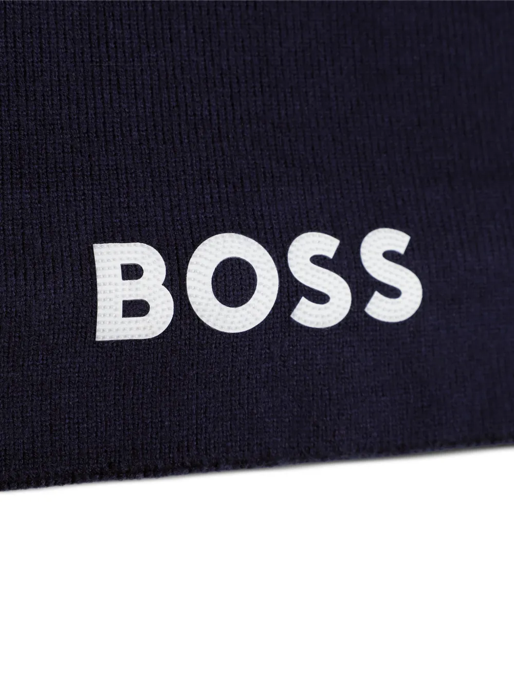 BOSS Kidswear Col met logo-print Blauw