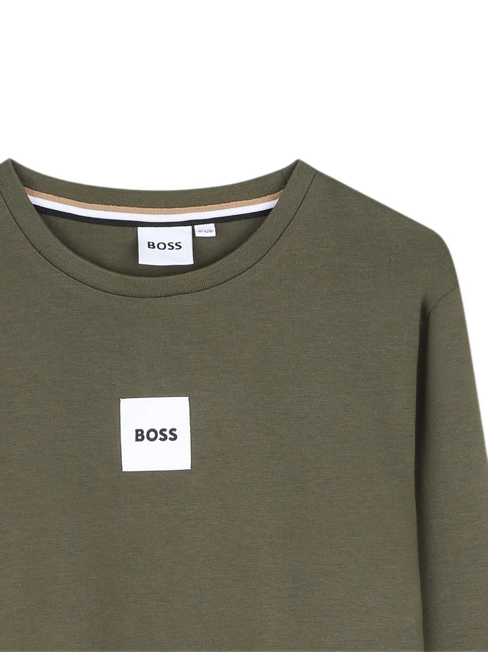 BOSS Kidswear long-sleeved T-shirt Groen