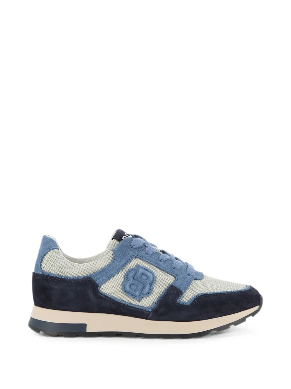 BOSS Kidswear Sneakers met vlakken en Double B-monogram Blauw