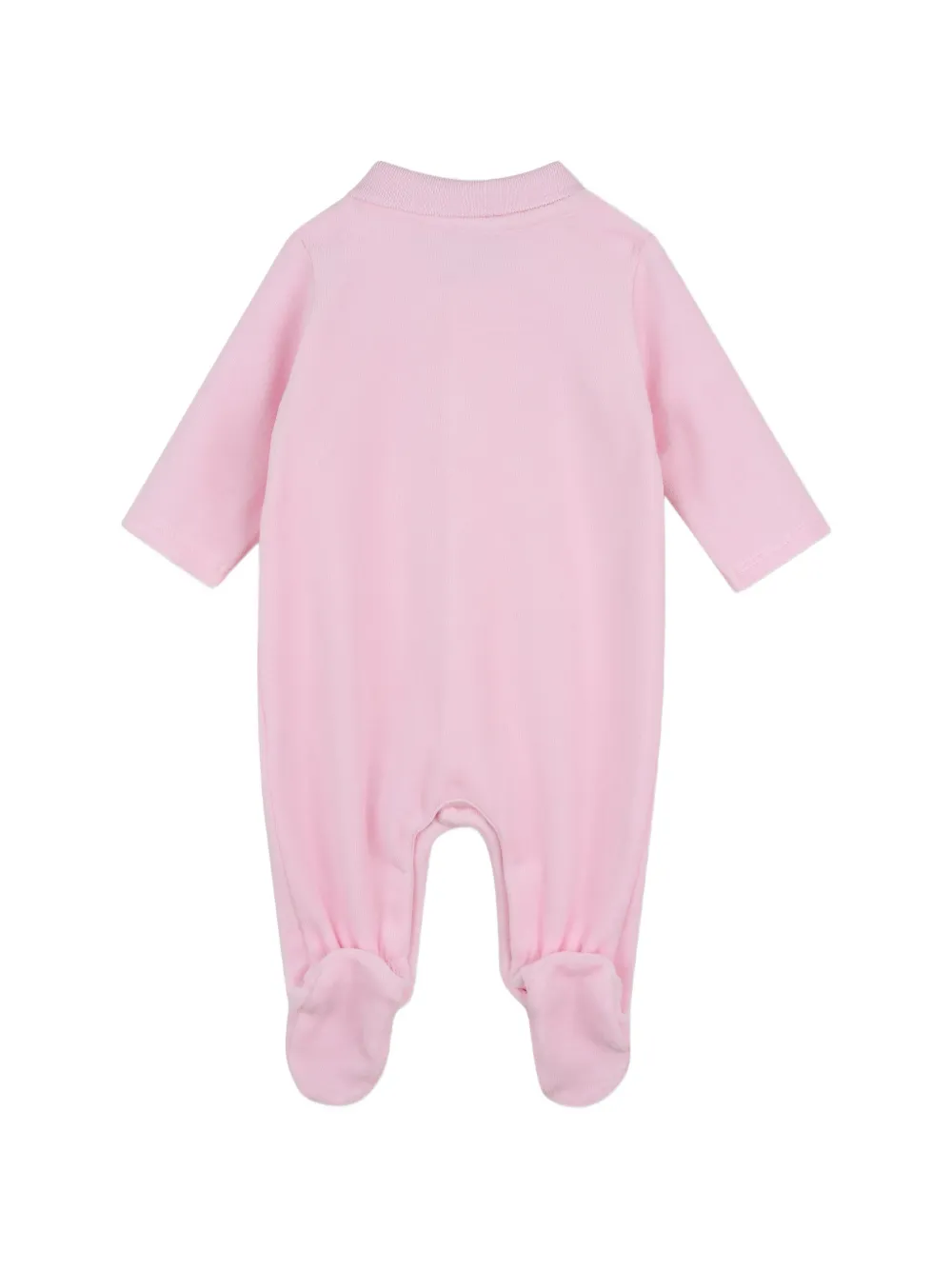 BOSS Kidswear Pyjama met logo-print en kraag Roze