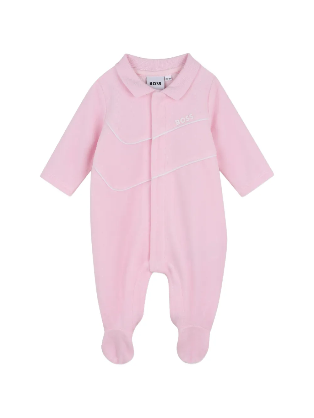 BOSS Kidswear logo-print collared pajamas - Rosa
