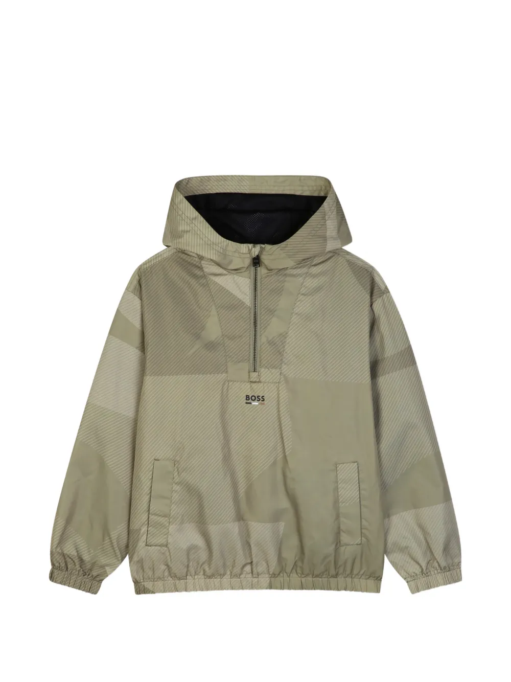 BOSS Kidswear Windbreaker mit geometrischem Print - Grün