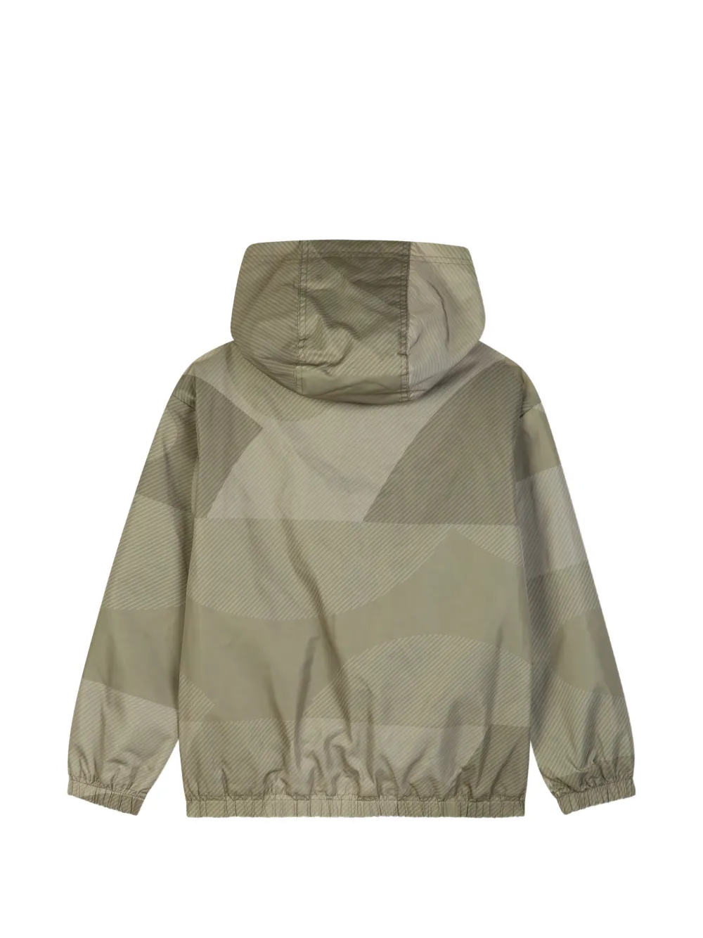 BOSS Kidswear Windjack met geometrische print en capuchon Groen