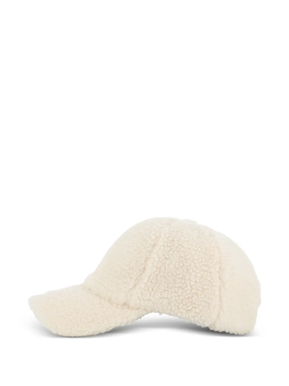 Chloé Kids Fleece pet met logo-plakkaat Beige