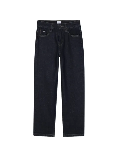 BOSS Kidswear logo-patch straight-leg jeans