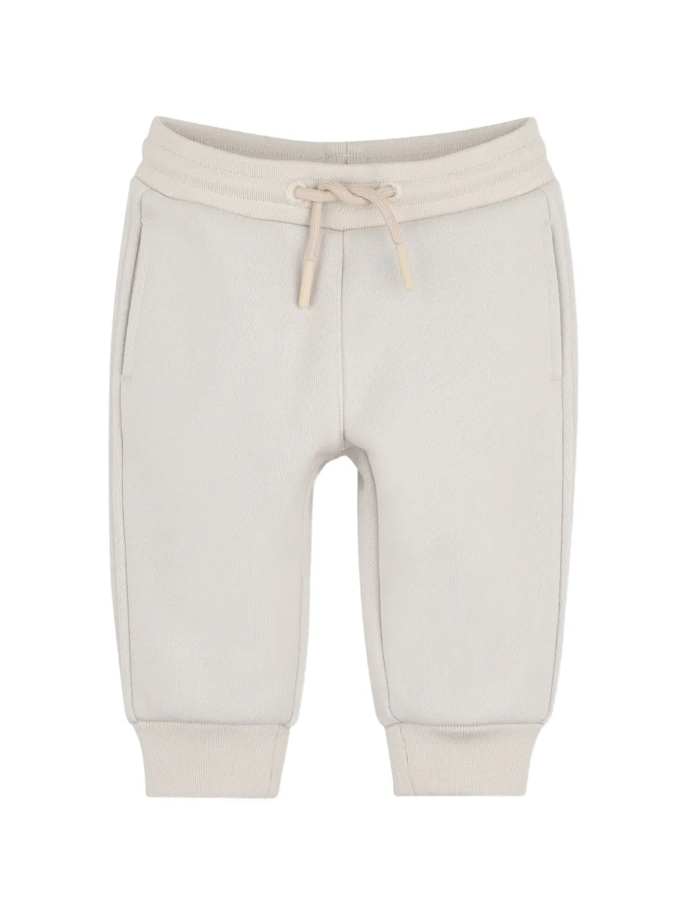 BOSS Kidswear Hoodie en broek met logo-patch Beige