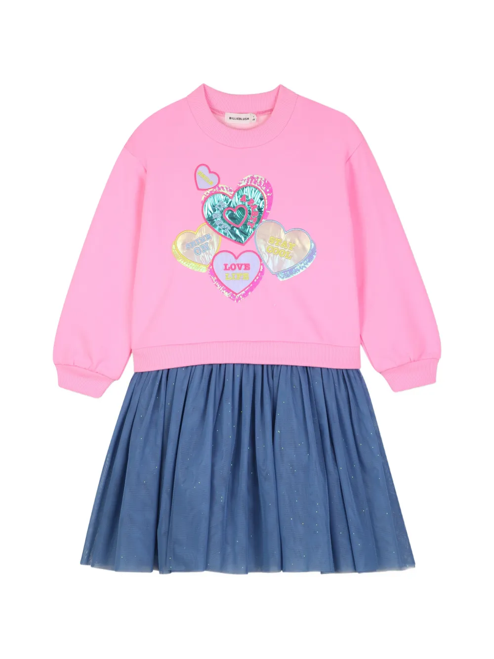 Billieblush robe en tulle à sequins - Rose Billieblush robe en tulle à sequins - Rose