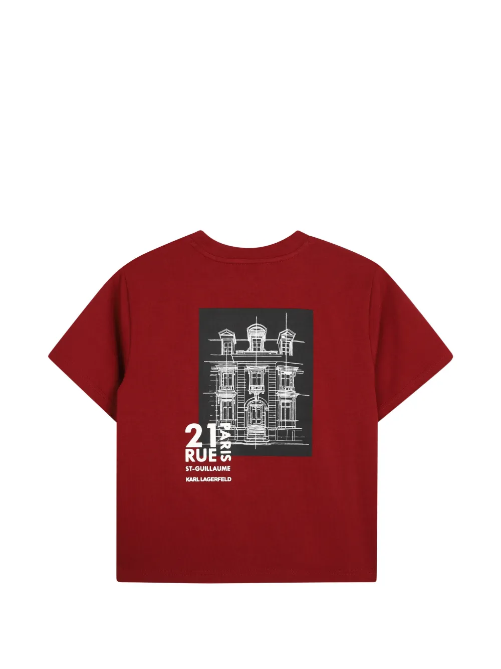 Karl Lagerfeld Kids T-shirt met logoprint Rood