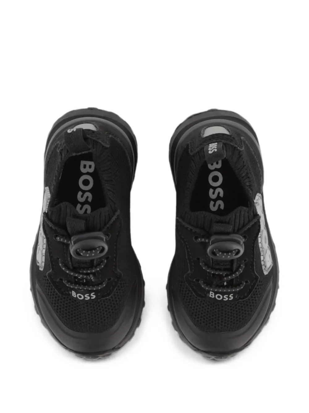 BOSS Kidswear Sneakers met vlakken Zwart