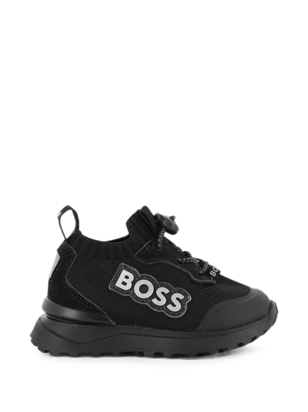 BOSS Kidswear Sneakers met vlakken Zwart