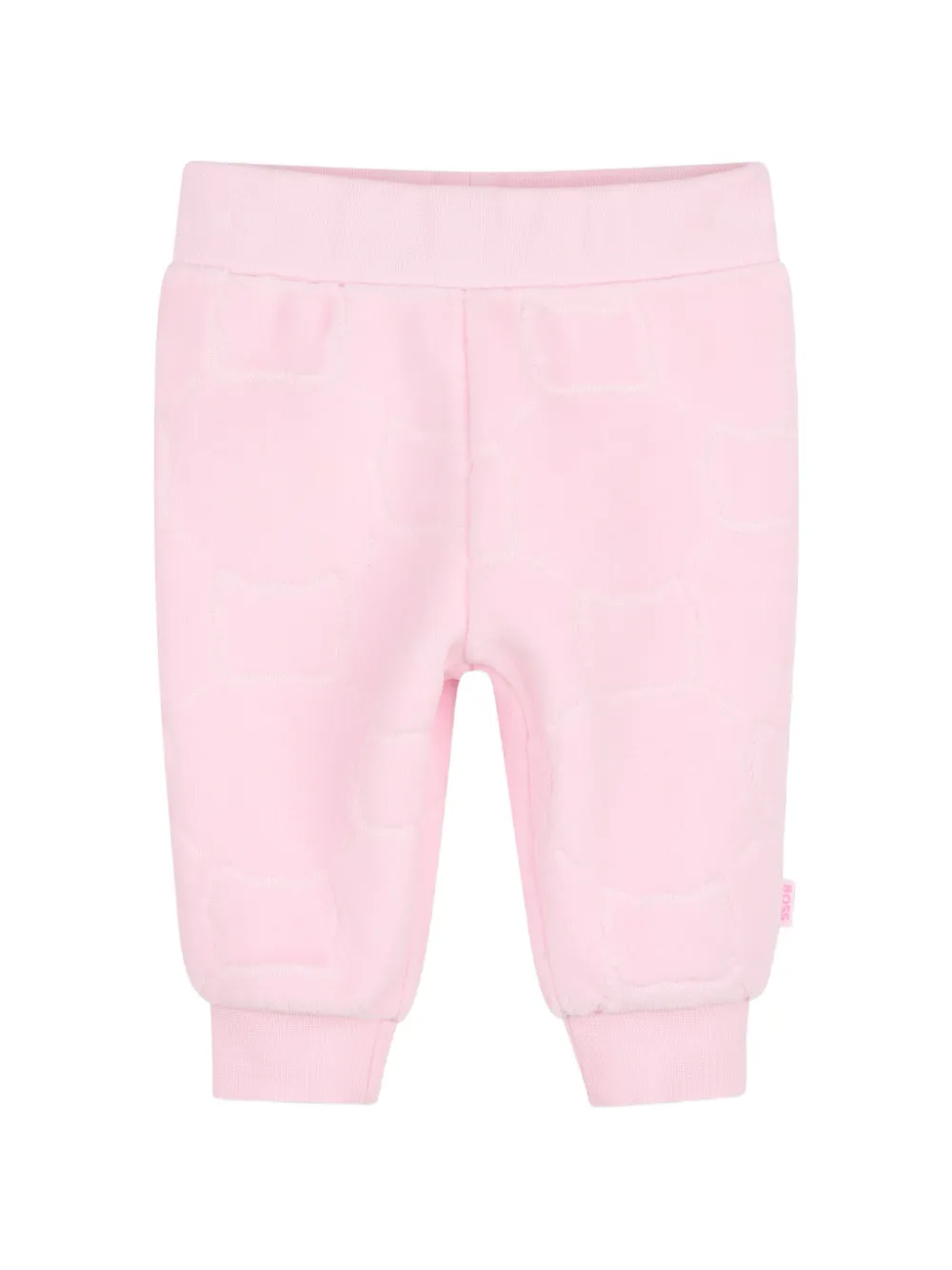 BOSS Kidswear Trainingspak met logopatch Roze