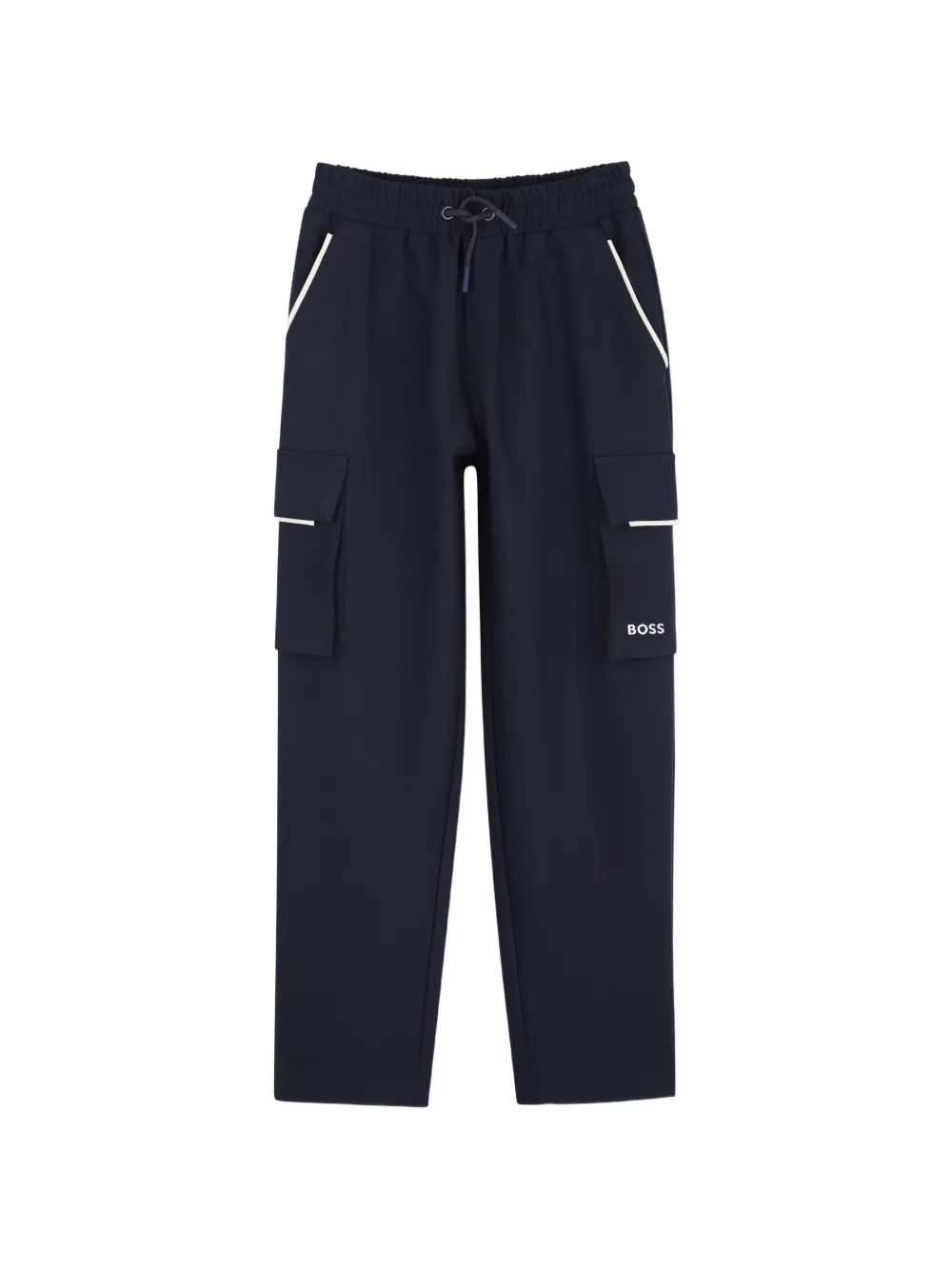 BOSS Kidswear logo-print track pants - Blue