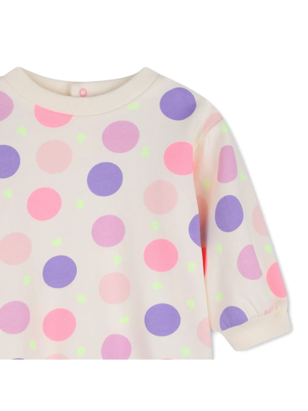 Billieblush Katoenen jurk met stippen Beige
