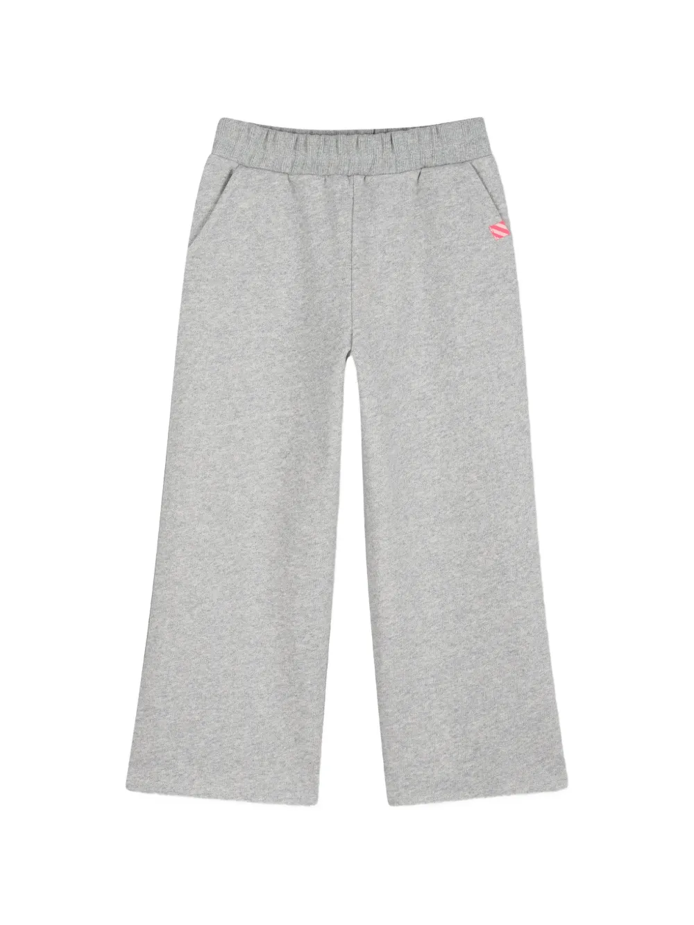 Billieblush Pantaloni a gamba ampia con logo - Grigio