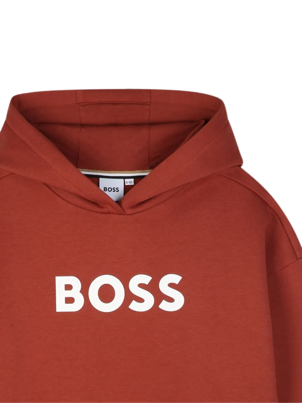 BOSS Kidswear Hoodie met logoprint Rood