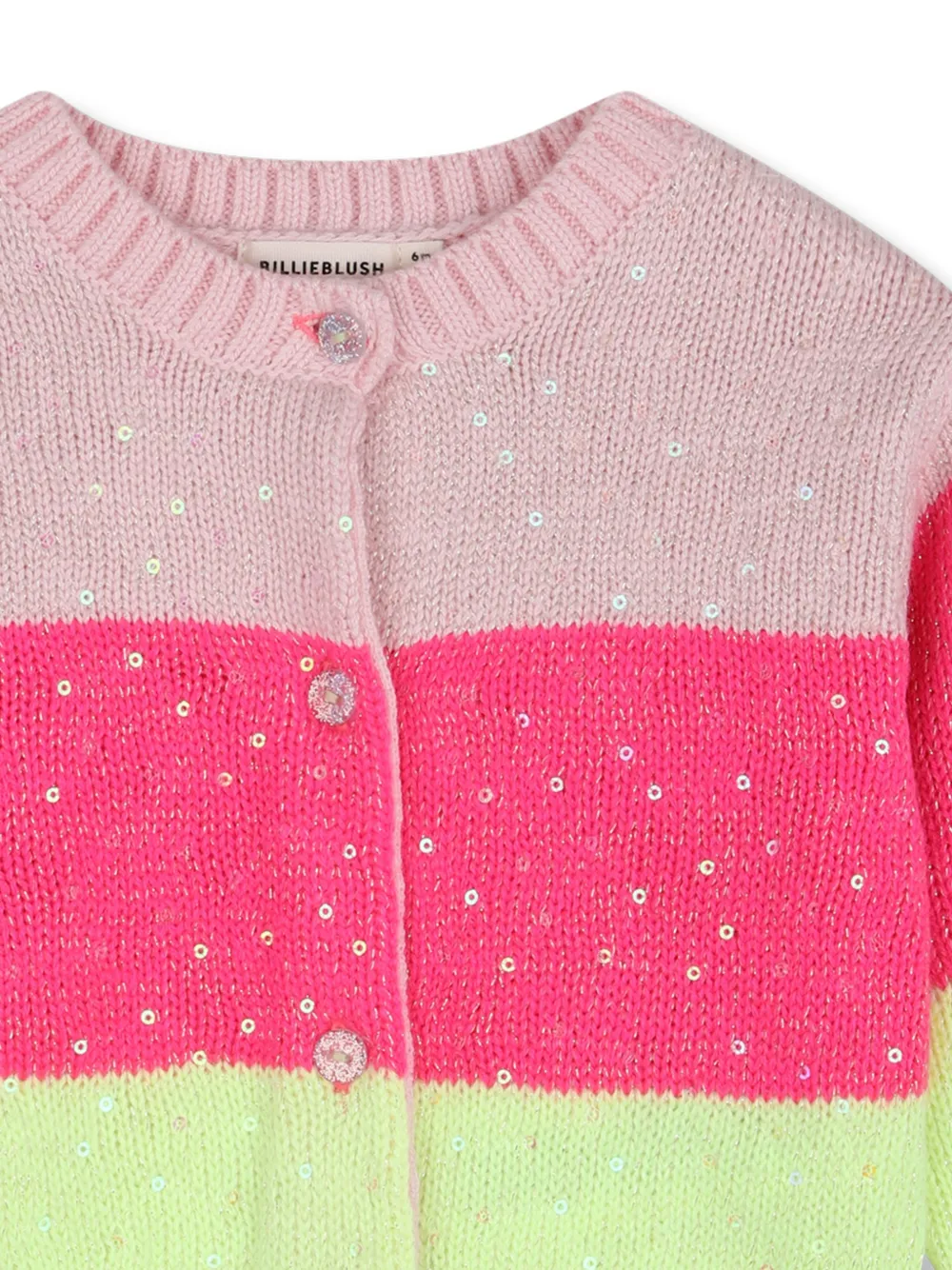 Billieblush Vest met colourblocking en pailletten Groen