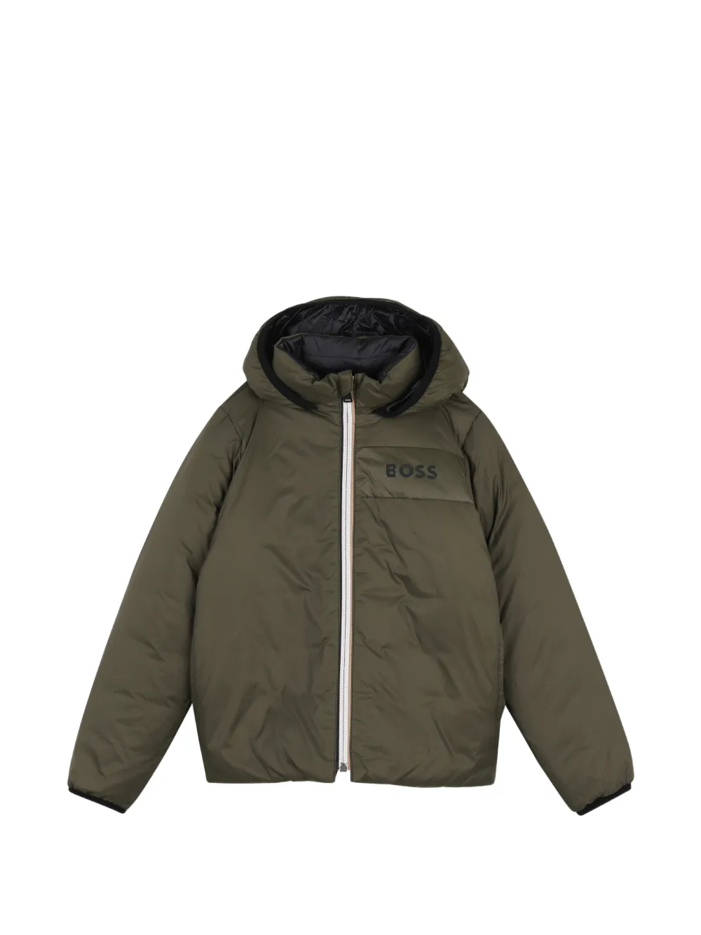 BOSS Kidswear Omkeerbaar jack Zwart
