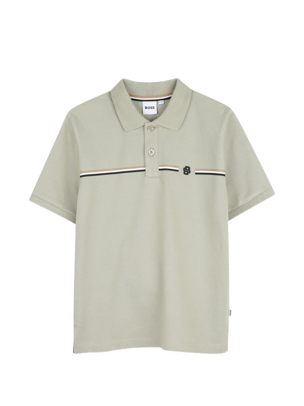 BOSS Kidswear Polo con dettaglio a righe - Grigio