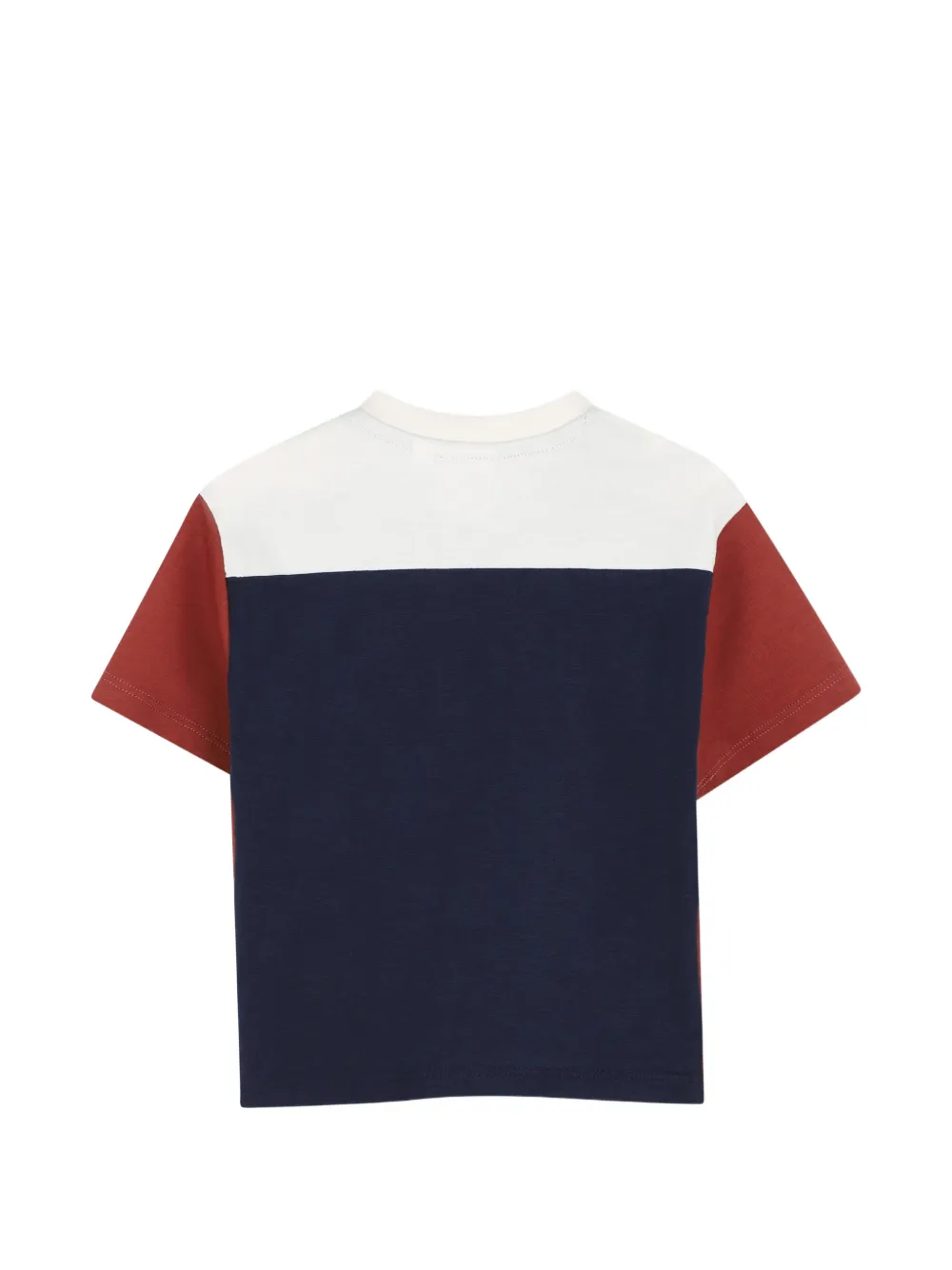 BOSS Kidswear T-shirt met colourblocking Blauw
