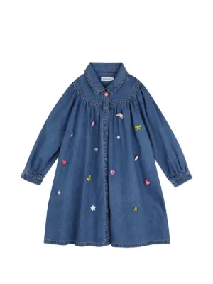 Brunello Cucinelli Kids デニム ワンピース | ブルー | FARFETCH JP