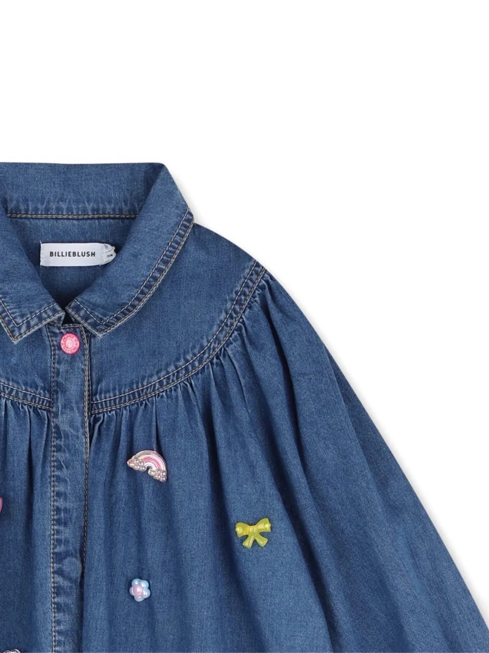 Billieblush Verfraaide gesmockte jurk Blauw