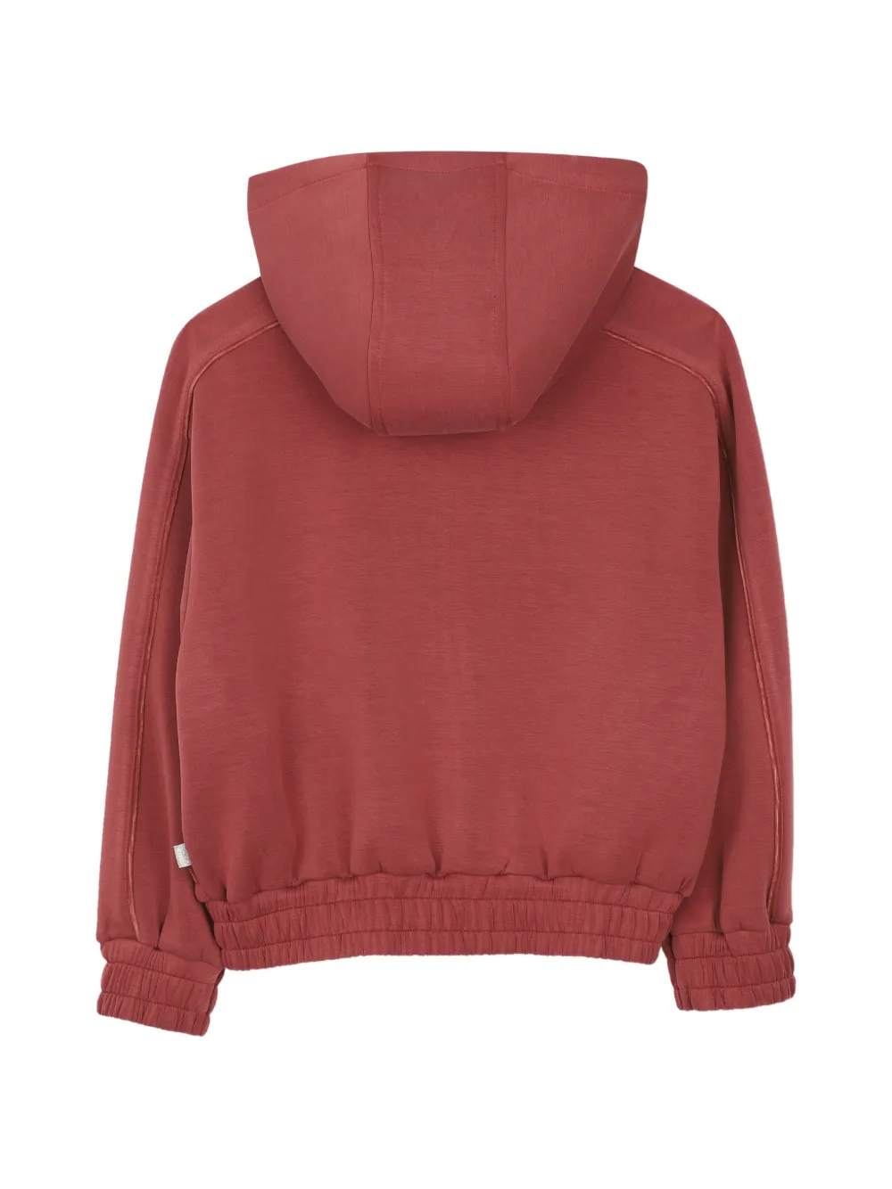 BOSS Kidswear Hoodie met rits Rood