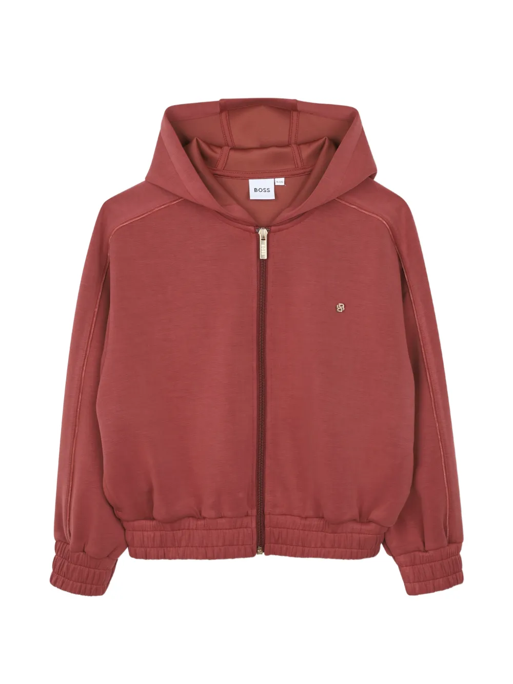 BOSS Kidswear zip-up hoodie - Red