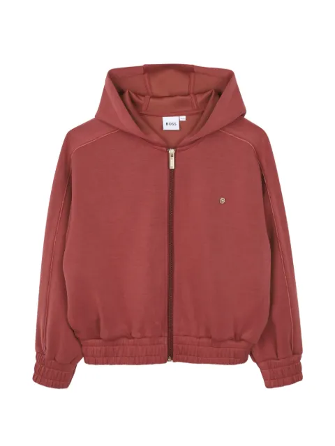 BOSS Kidswear zip-up hoodie